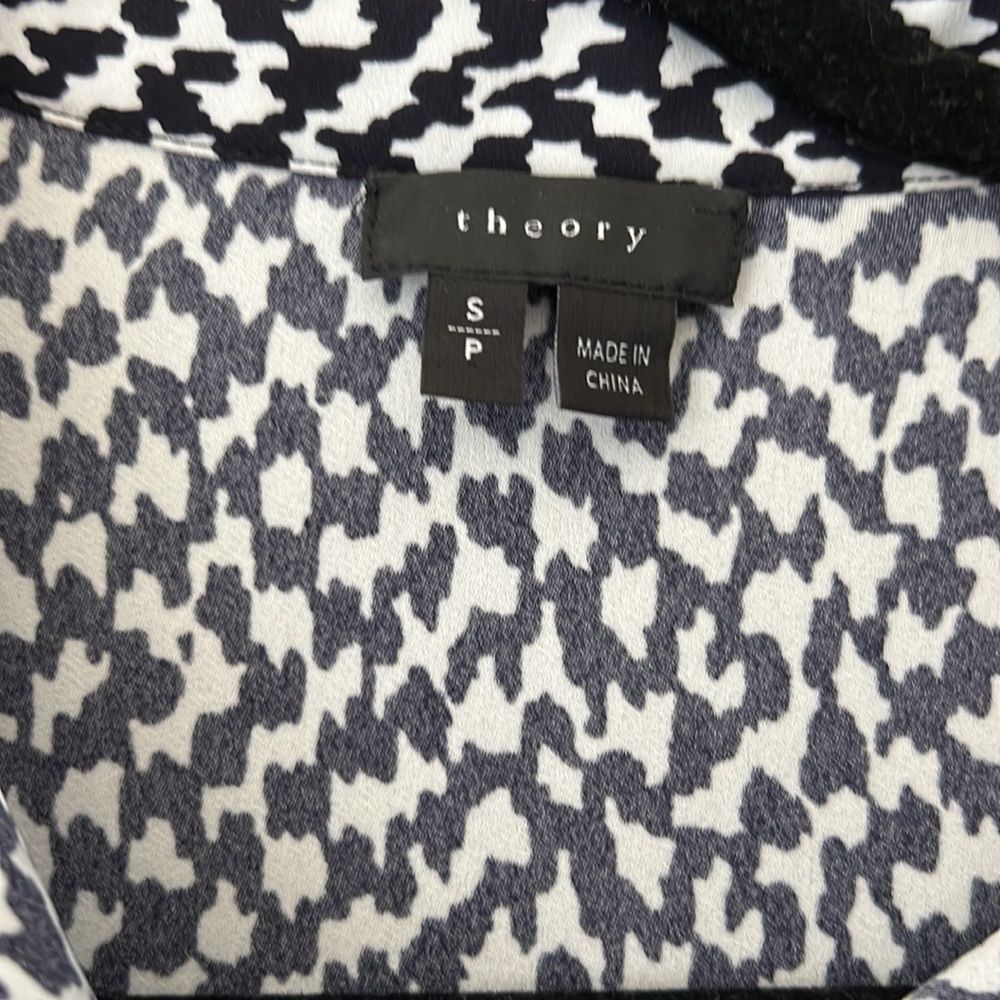 Theory Button Down Blouse In Perfect Condition! - image 2
